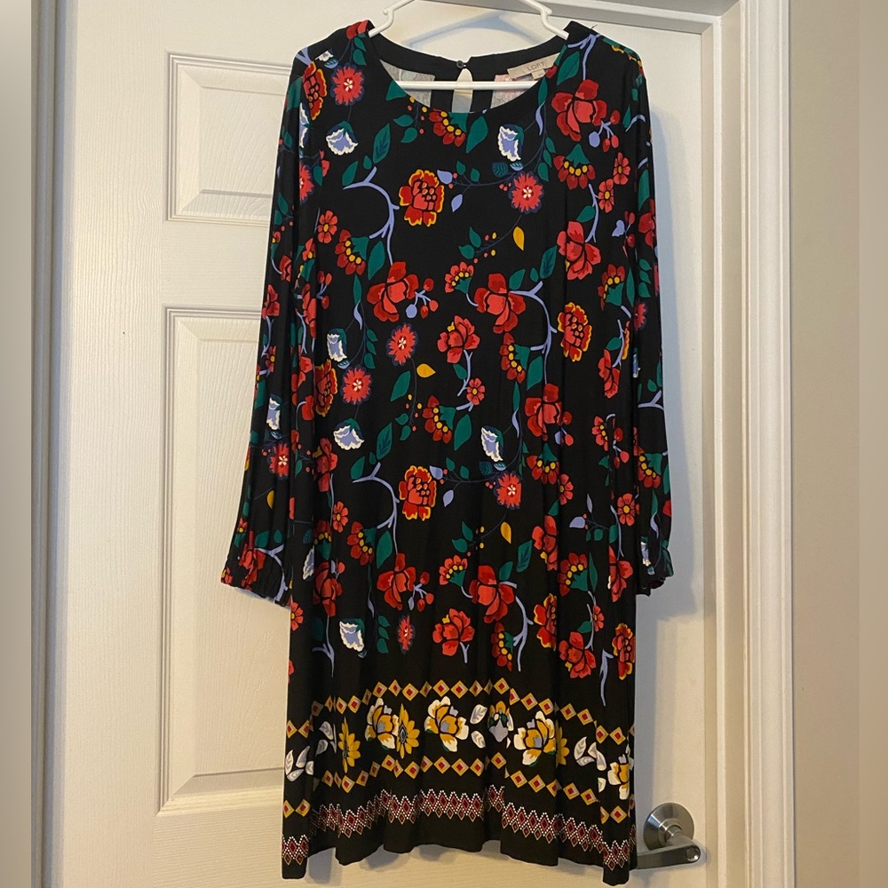 NWOT - Loft Dress in Floral - L